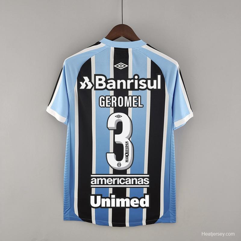 22/23 All Sponsors Gremio Home  Soccer Jersey