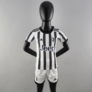 22/23 Juventus Kids Home  16-28 Soccer Jersey