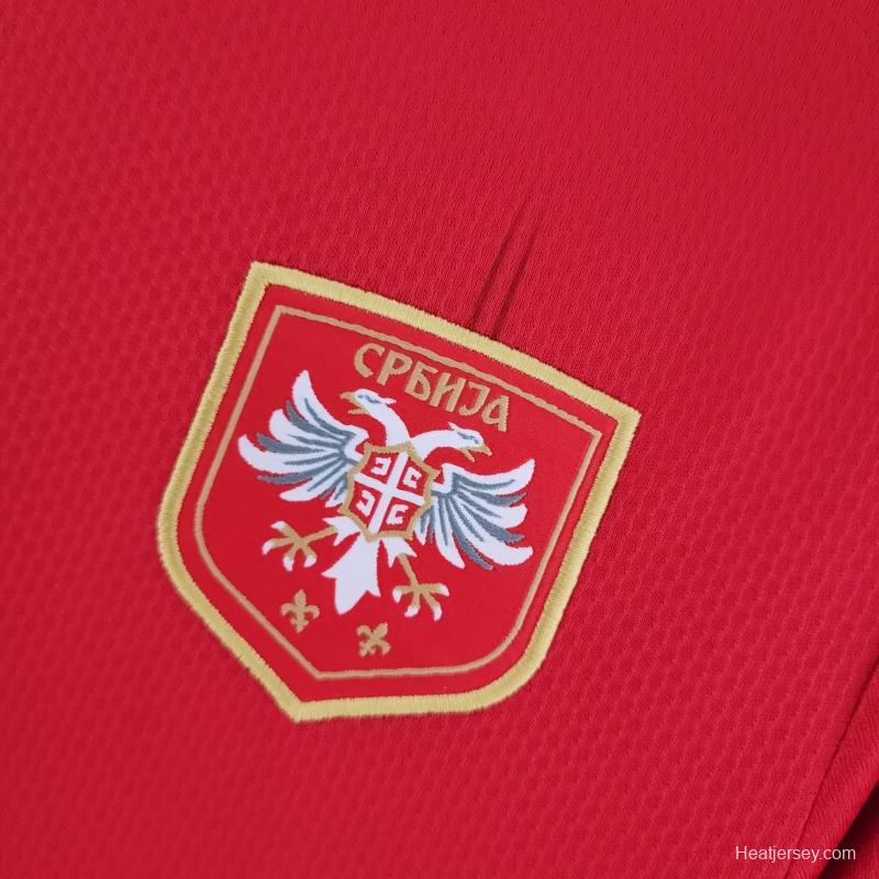 2022 Serbia Home Soccer Jersey