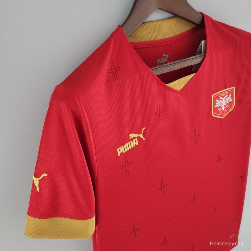 2022 Serbia Home Soccer Jersey