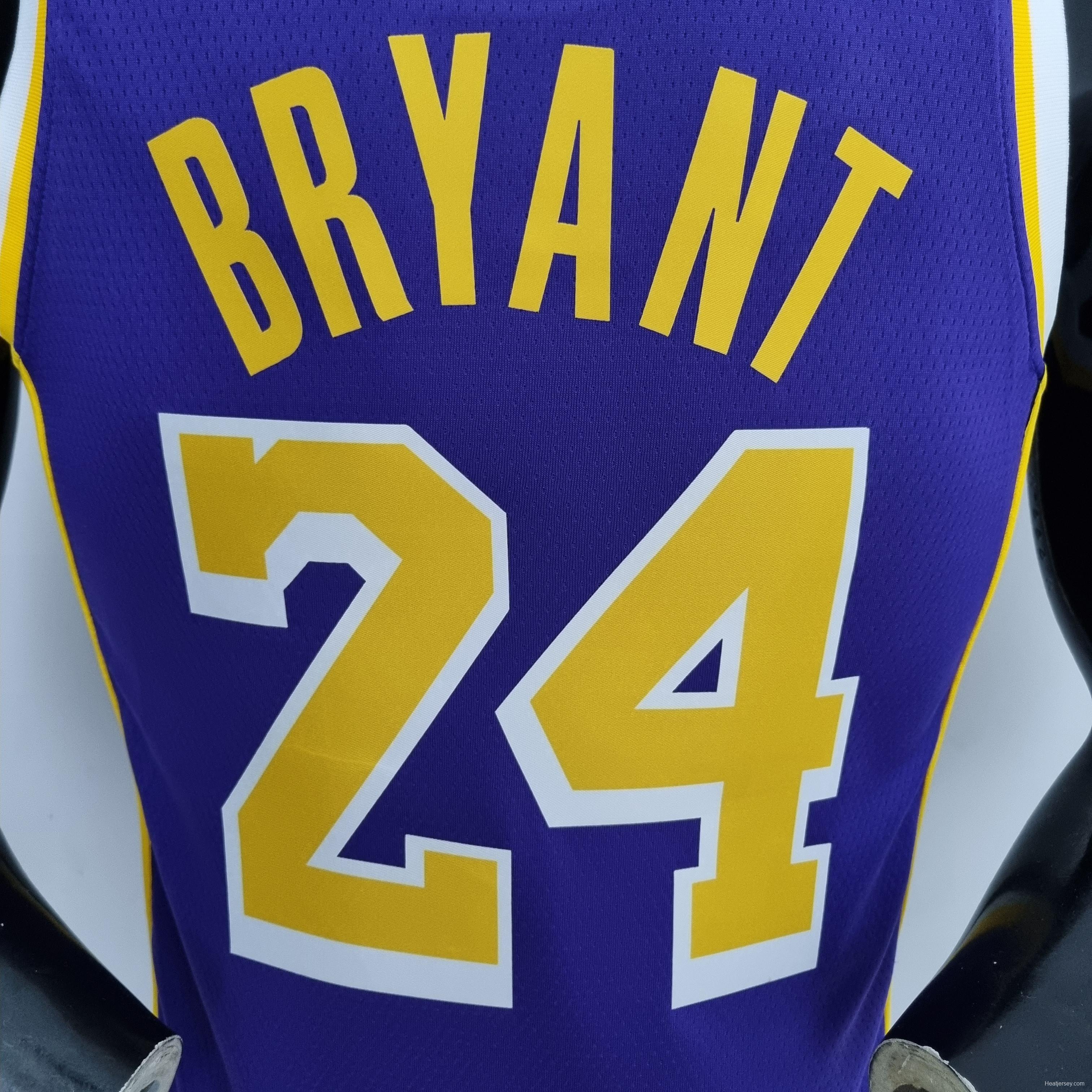 75th Anniversary BRYANT#24 Los Angeles Lakers Jordan Purple NBA Jersey