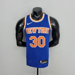 75th Anniversary Randle #30 New York Knicks Blue NBA Jersey