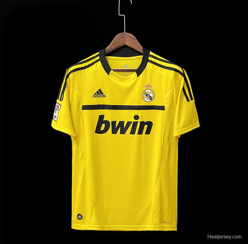 Retro 11/12 Real Madrid Goalkeeper Yellow Jersey