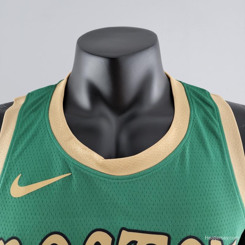 2020 Tatum #0 Boston Celtics City Edition Green NBA Jersey