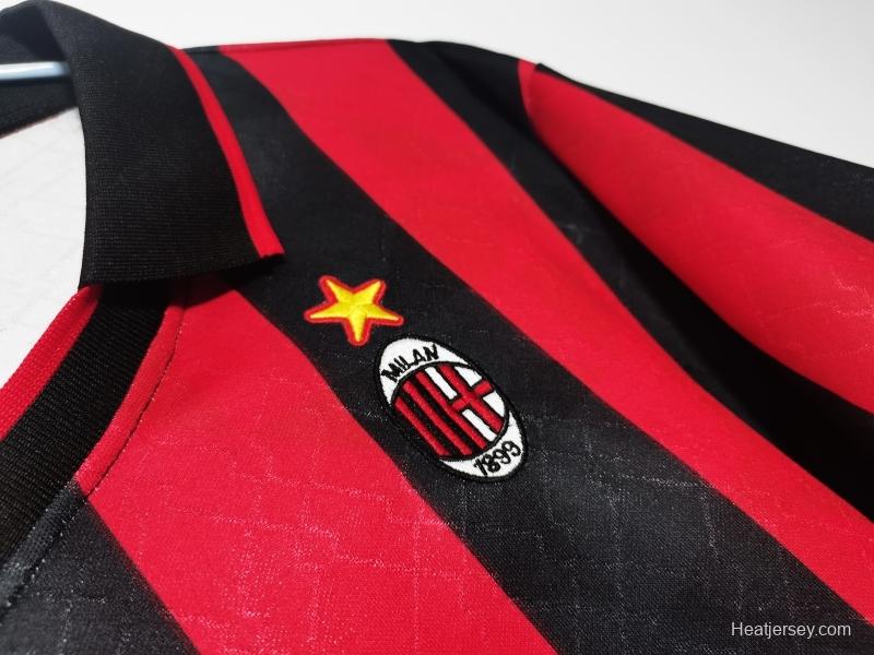 Retro 1995/96 AC Milan Home Soccer Jersey