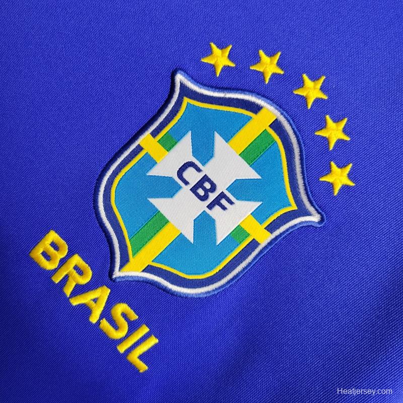 2022 Brazil Away National Team World Cup Soccer Jersey With Special Dragon Namesets