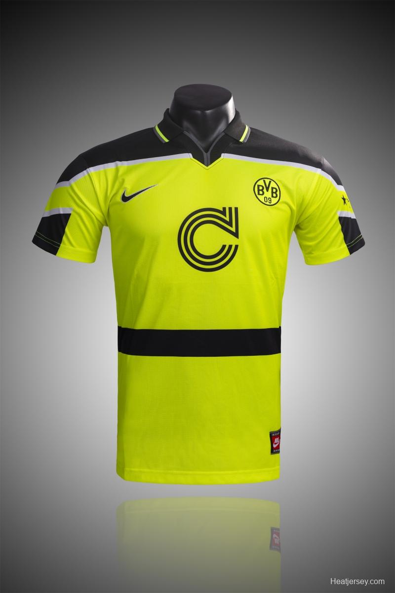 RETRO 96/97 Dortmund Champions League Home Soccer Jersey