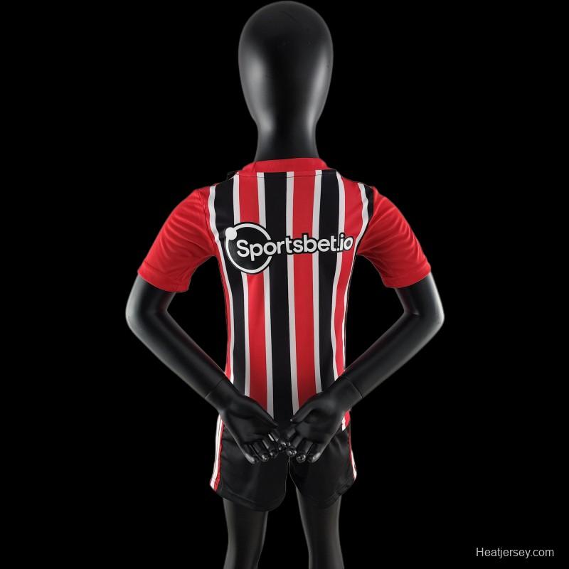 22/23 Kids Sao Paulo Away SIZE16-28 Soccer Jersey