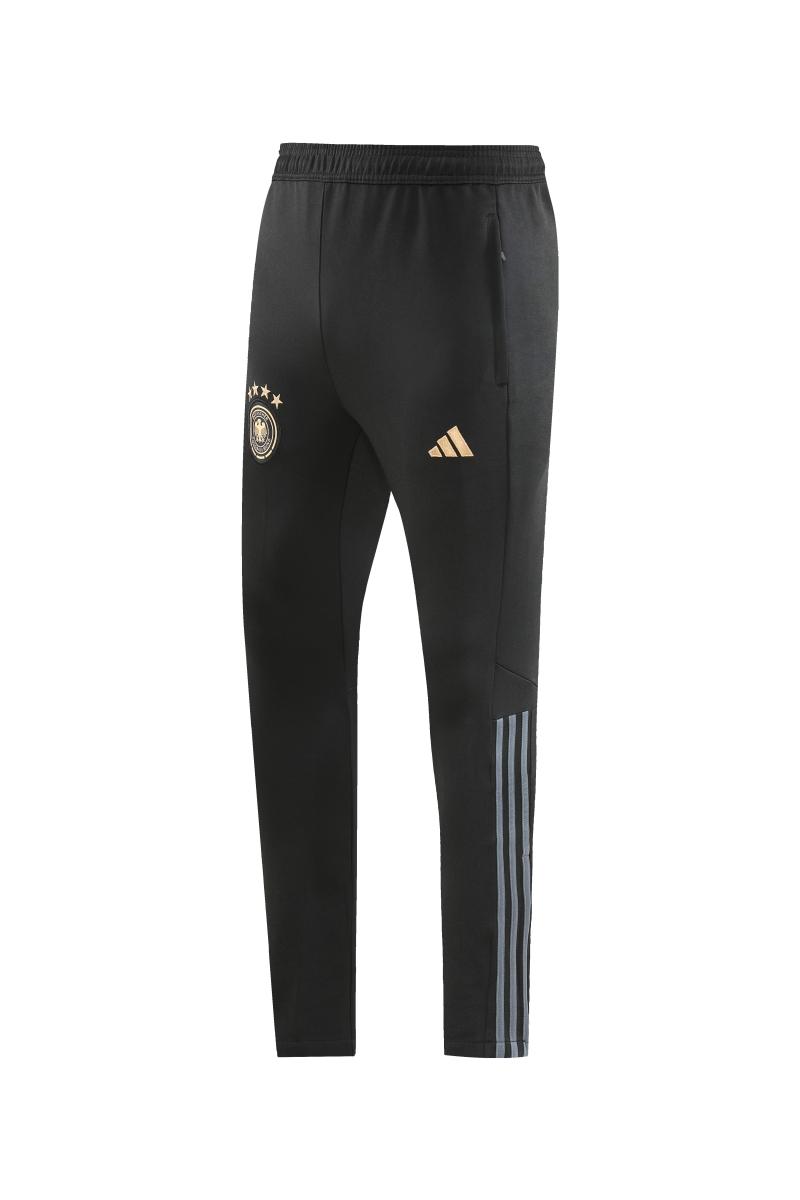 2022 Germany Black Full Zipper Tracksuit