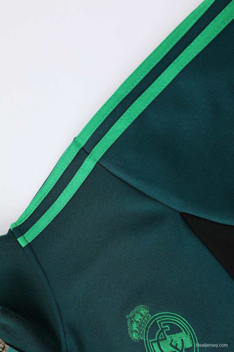 2022 Mexico Deep Green Full Zipper Tracksuit