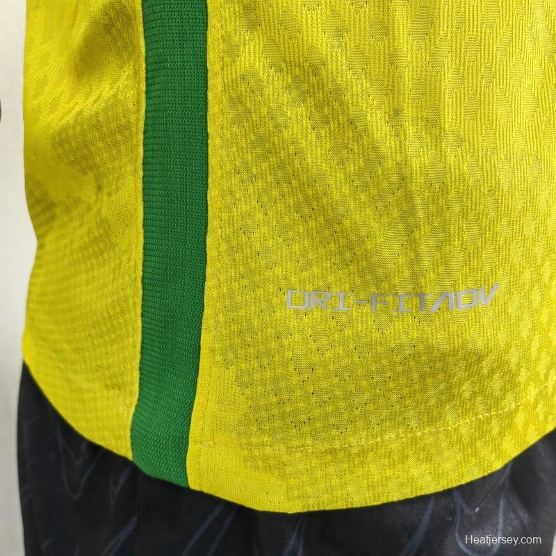 Player Version 2022 Brazil Yellow Special Jersey