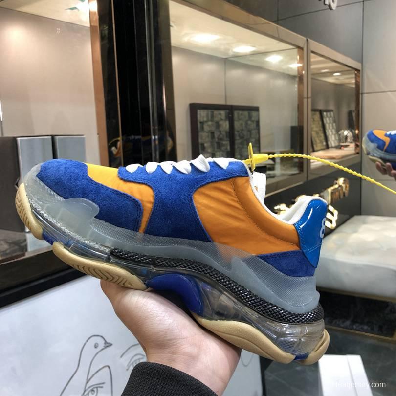 Men/Women Balenciaga Triple S 2.0 Sneaker Blue/Orange