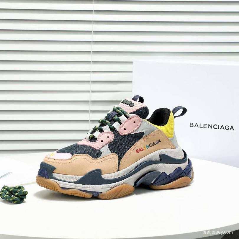 Men/Women Balenciaga Triple-S Sneaker Multi-Color Brown/Pink Item 6380340