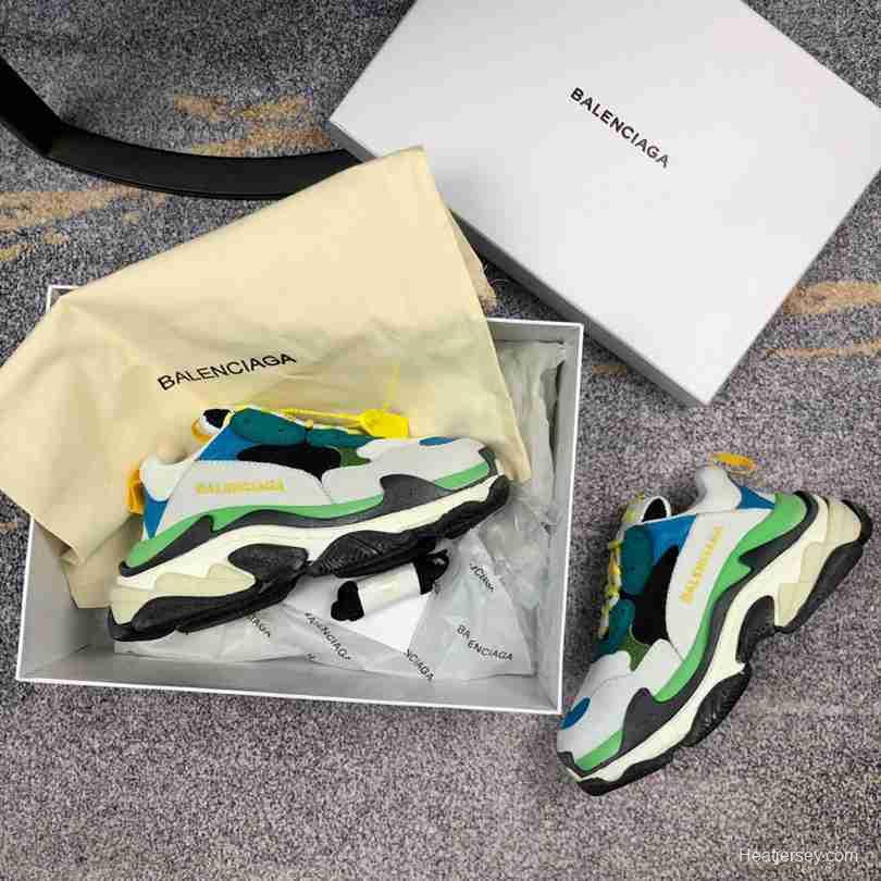 Men Balenciaga Triple-S Sneaker Green/Grey