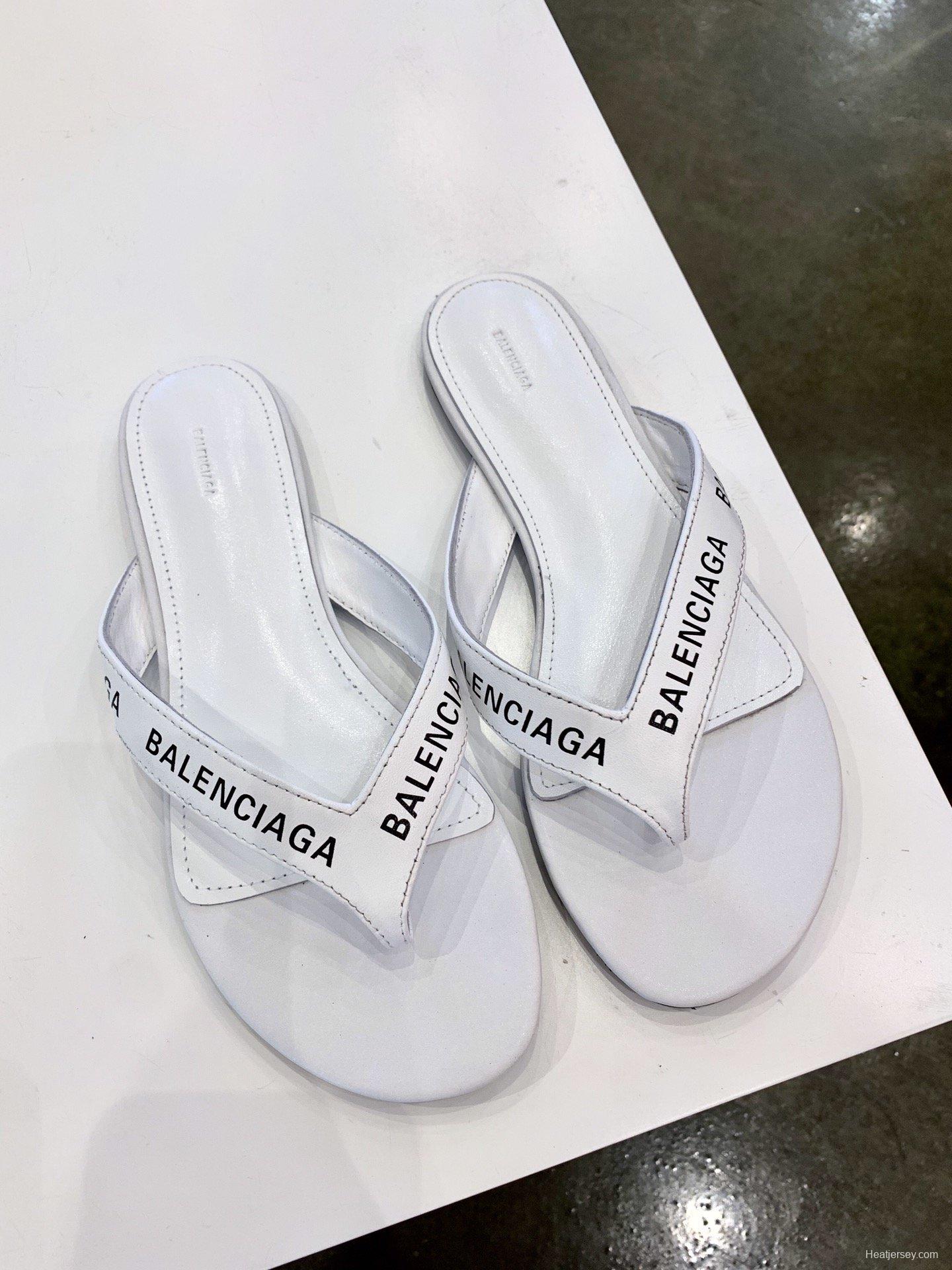 3 Color Men/Women Balenciaga Slipper White/Black/Silver