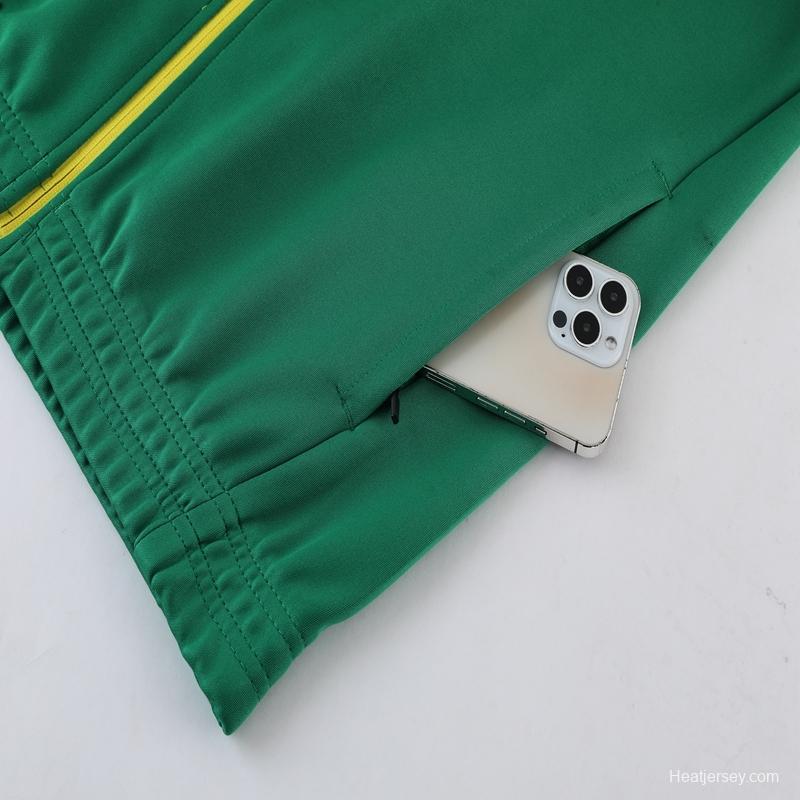 2022 Senegal Green Full Zipper Tracksuit