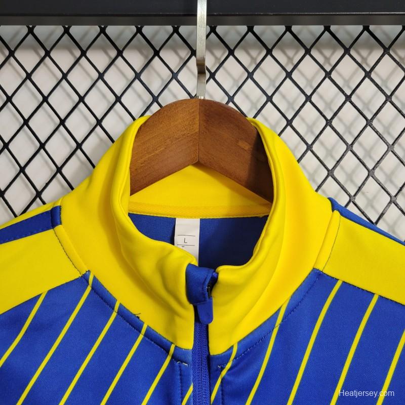 23-24 Al-Nassr FC Blue Full Zipper Jacket