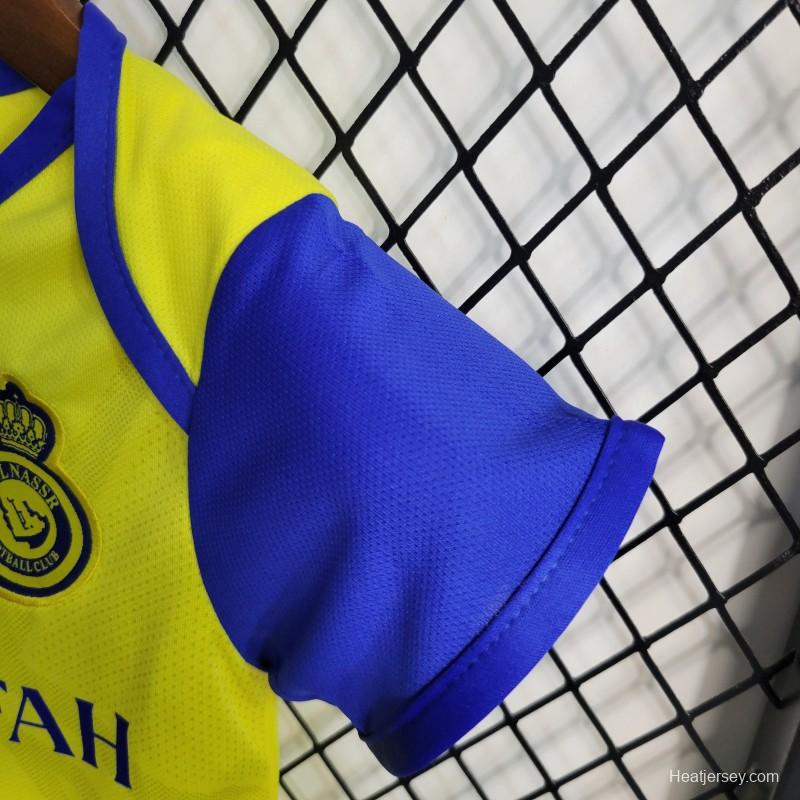 23-24 Baby Al-Nassr FC Victory Home Soccer Jersey Baby 6-18 Month