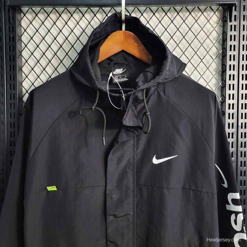 2023 Nike Black Hoodie Windbreaker