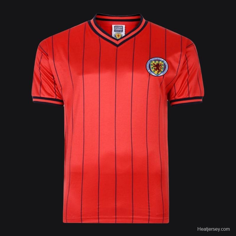 Retro 1982 Scotland Away Red Jersey