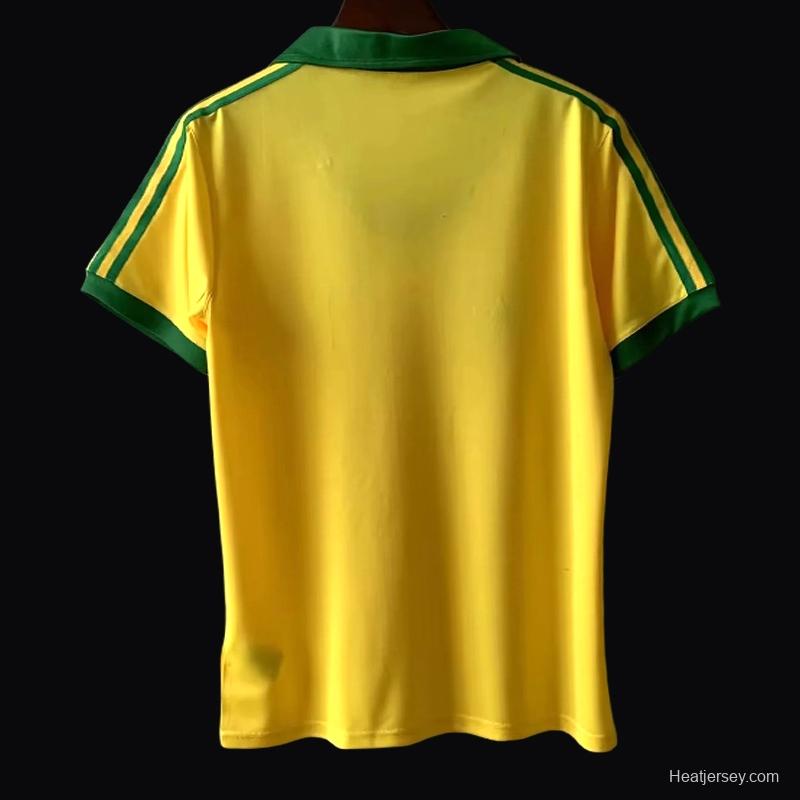 Retro 1978 Brazil Home Jersey