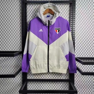 23-24 Sao Paulo White Purple Windbreaker