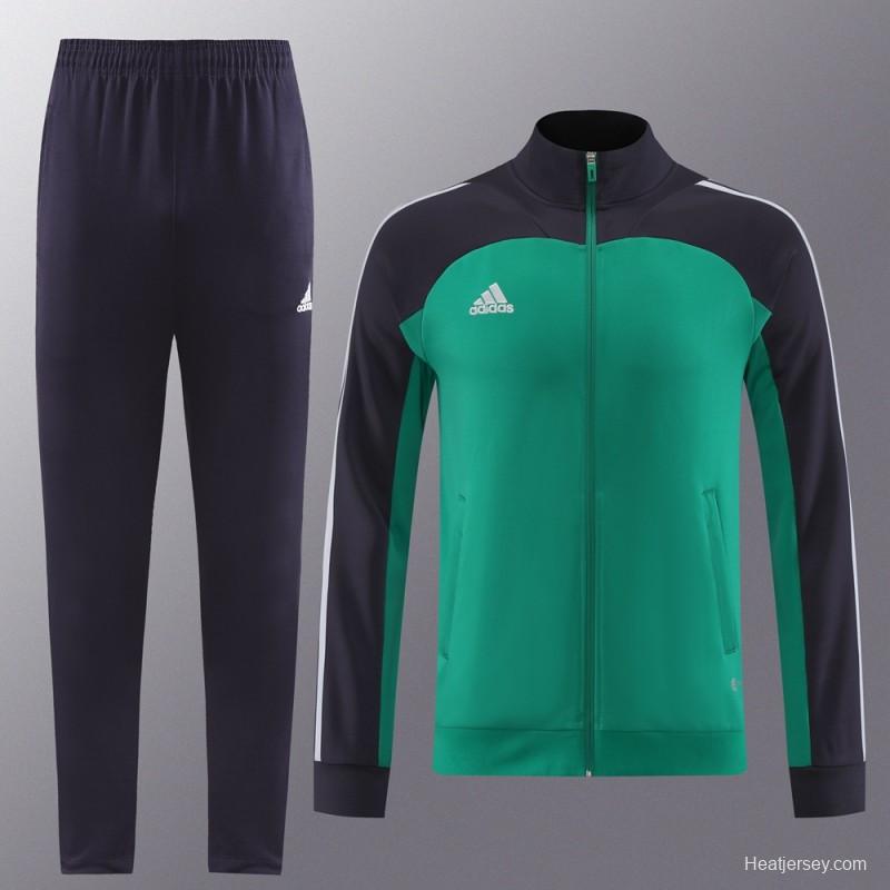 23/24 Adidas Green/Navy Full Zipper +Pants