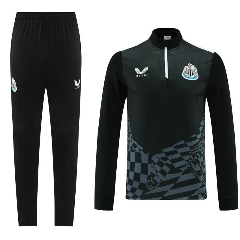 23/24 Newcastle United Black Half Zipper Jacket+Pants