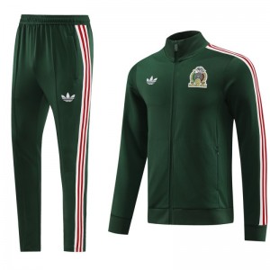 2024 Mexico Green Full Zipper Jacket +Long Pants