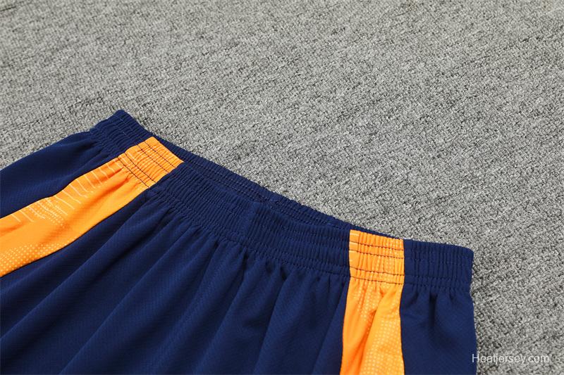 24/25 Juventus Orange/Navy Short Sleeve Jersey+Shorts