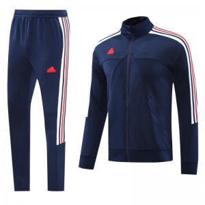 2024 Adidas Blue Full Zipper Jacket +Long Pants