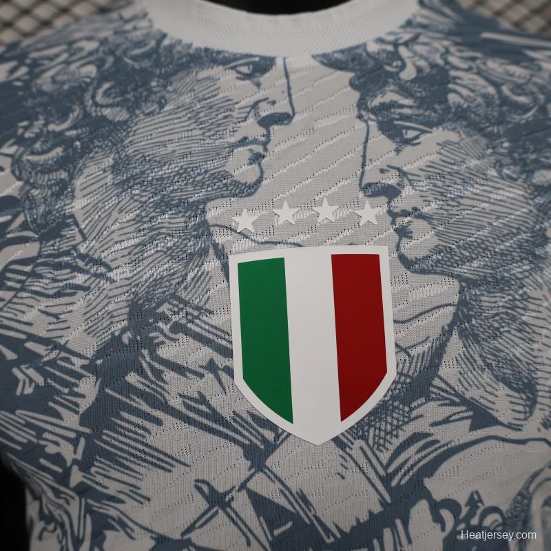 Player Version 2024 Italy Michelangelo White Special Training Jersey