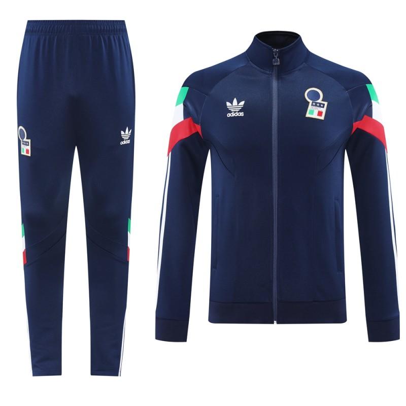 2024 Italy Blue Full Zipper Jacket +Long Pants