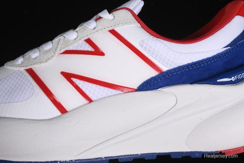 New Balance 3447 Series Retro Running Shoes with Textile and Leather Upper - U3447LA