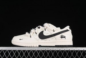 Nike SB Dunk Low Stussy Anniversary Custom Low-Top Casual Skate Shoes - SJ2068-297