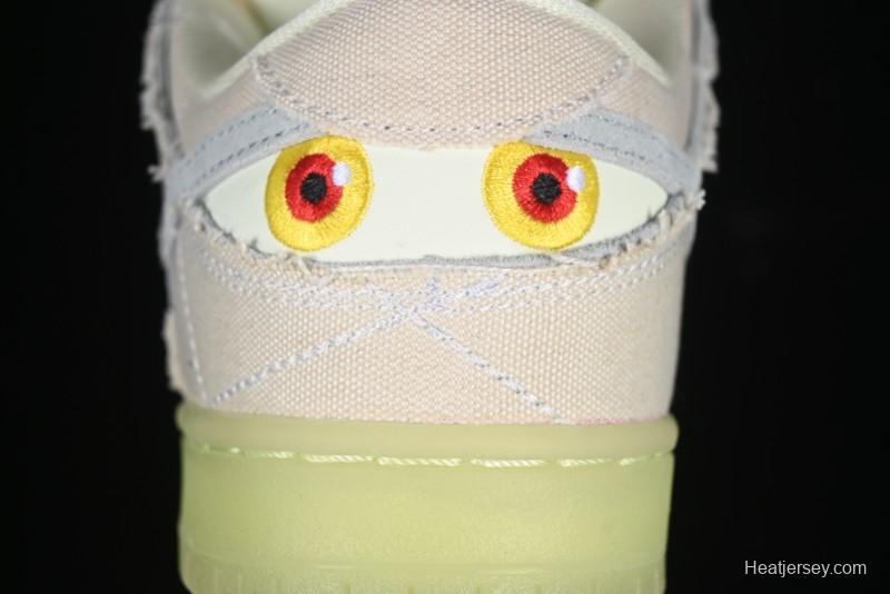 Nike SB Dunk Low "Mummy" Casual Skate Shoes with Tear-Away Fabric and Egyptian Theme - DM0774-111