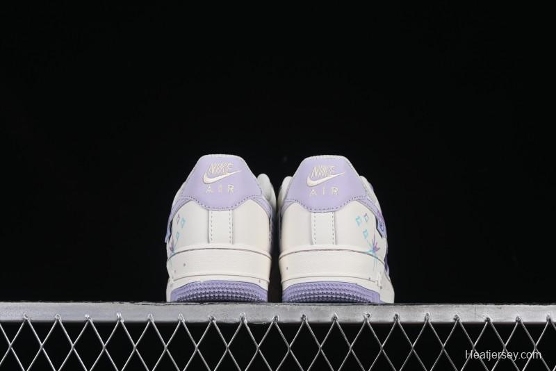 Nike Air Force 1'07 Low Casual Sneakers Purple Butterfly - FB1839-213