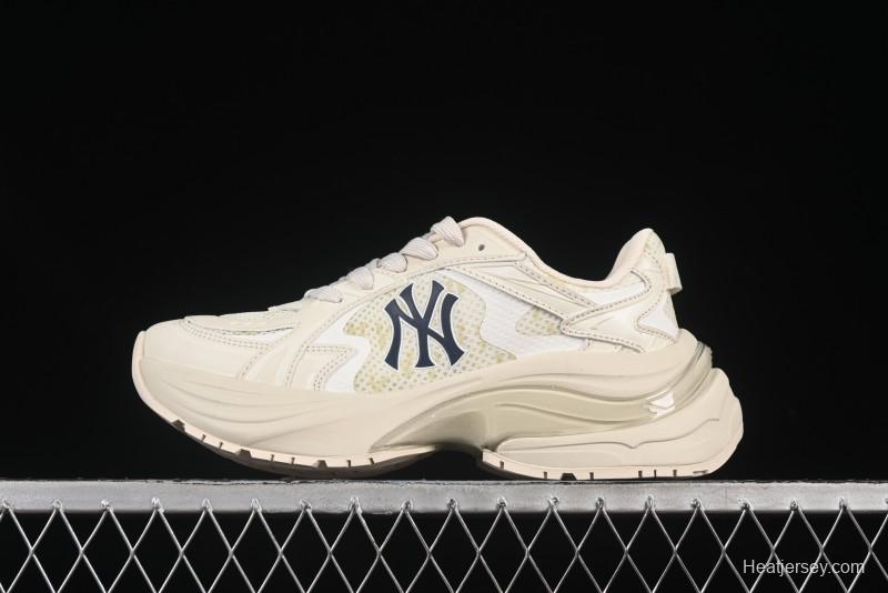 New York Yankees MLB Chunky Curve Runner Monogram Thick Sole Casual Running Shoes - 3ARNSPL5N50BGL