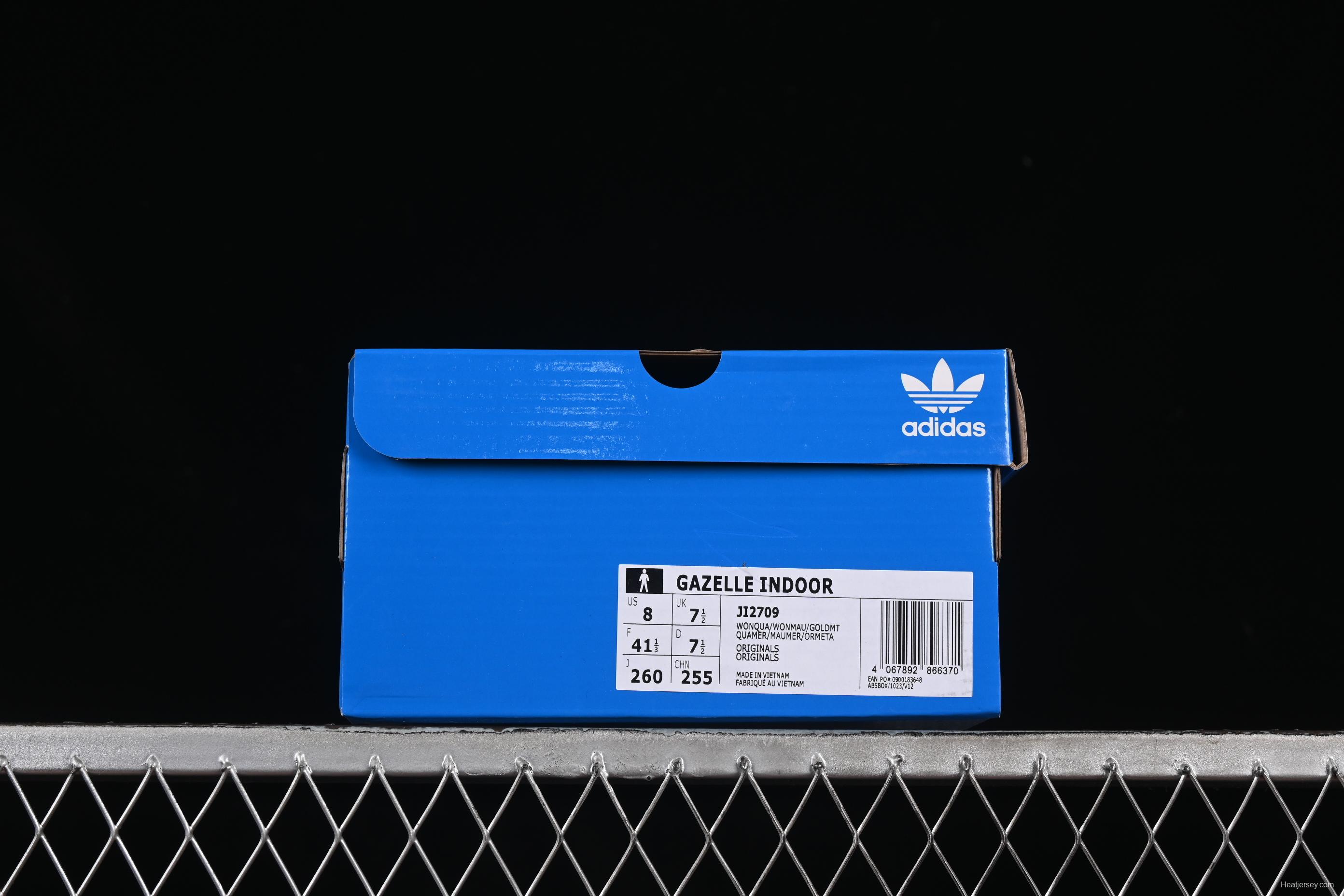 Adidas Originals Gazelle Indoor Retro Casual Sneakers with Anti-Slip and Wear-Resistant Sole - JI2709