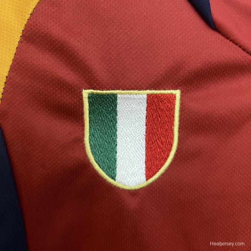 Retro 01/02 Kids Roma Home Size 16-28 Jersey