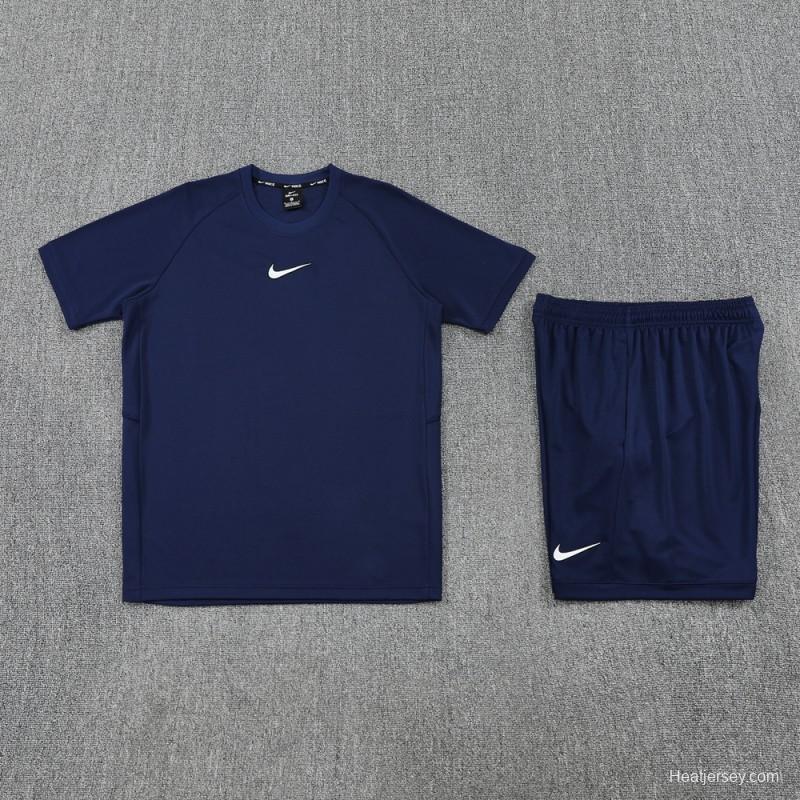 25/26 Nike Navy Short Sleeve Jersey+Shorts