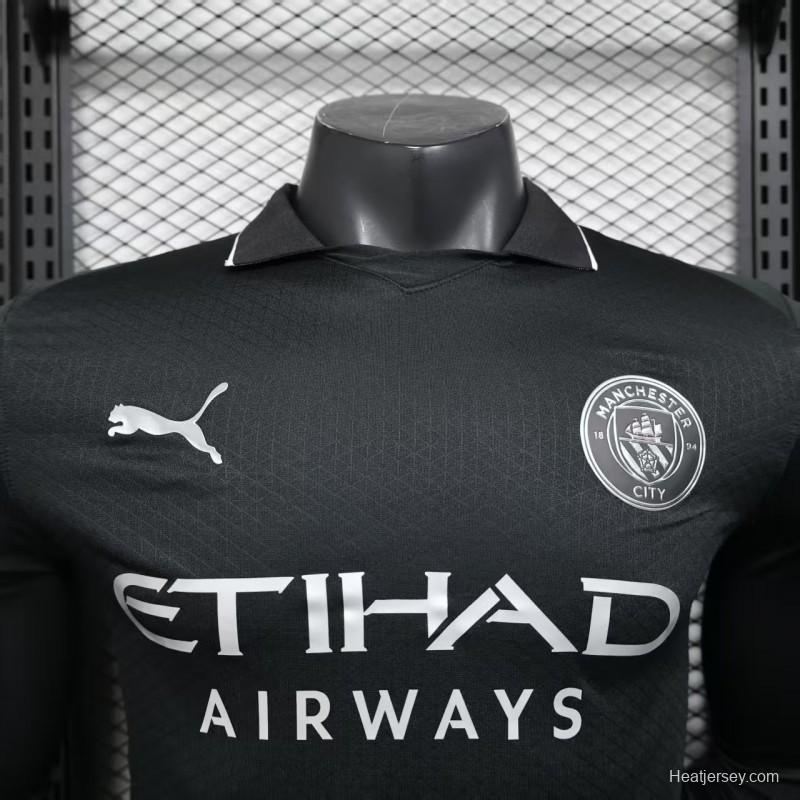 Player Version 25/26 Manchester United Away Black Jersey
