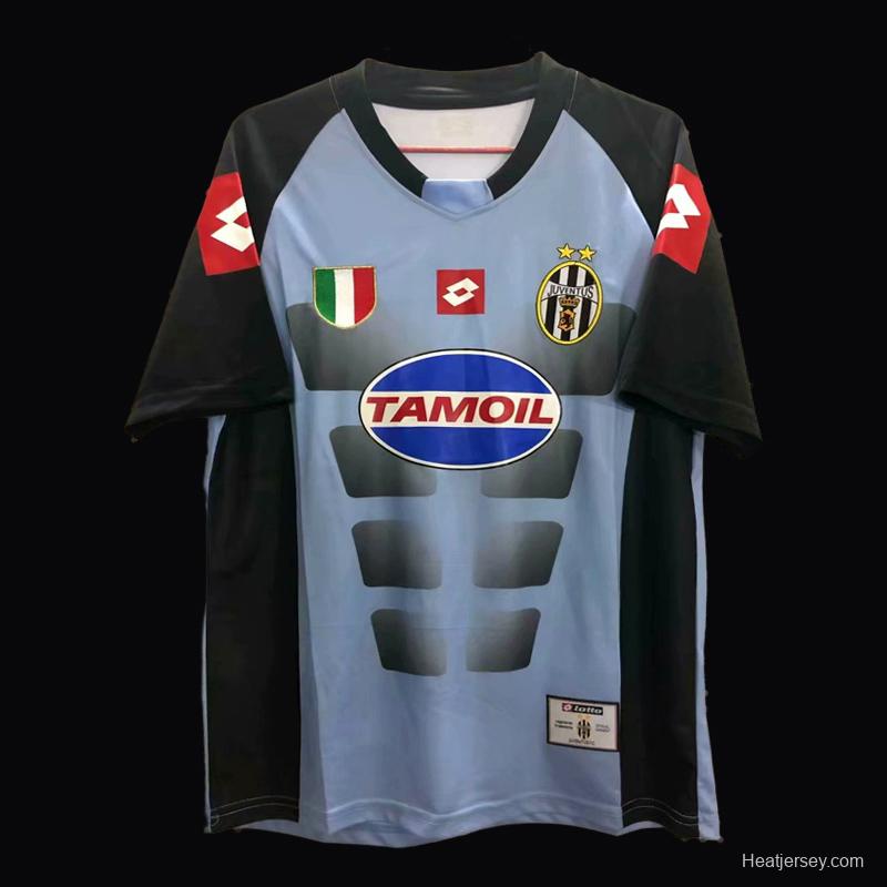 Retro 02/03 Juventus Goalkeeper Blue Jersey Worn By Buffon