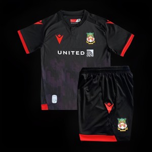 23/24 Kids Wrexham Third Black Jersey