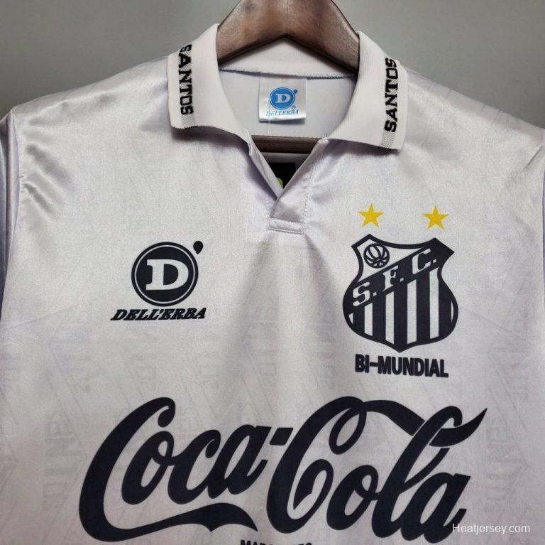 Retro 93/94 Santos Home Jersey