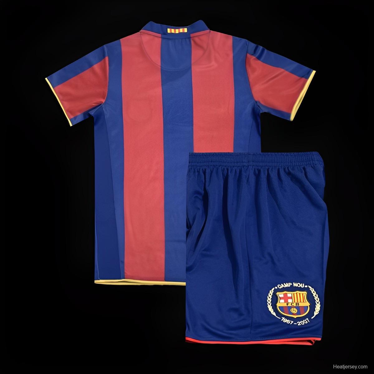 Retro Kids 07/08 Barcelona Home Jersey