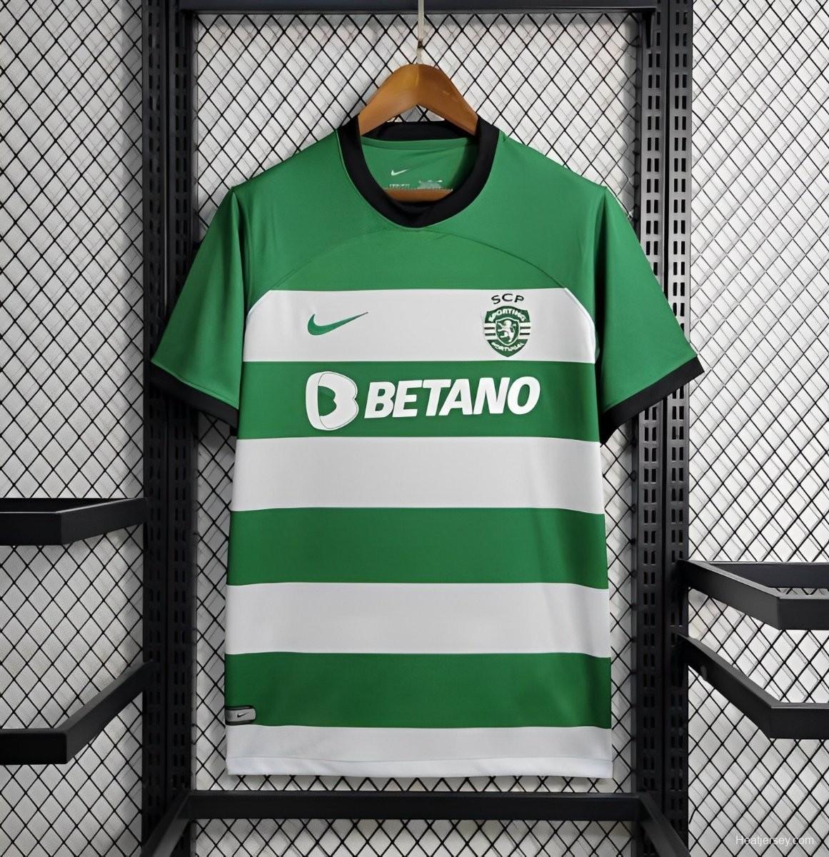 23/24 Sporting CP Home Campeao Printing Jersey