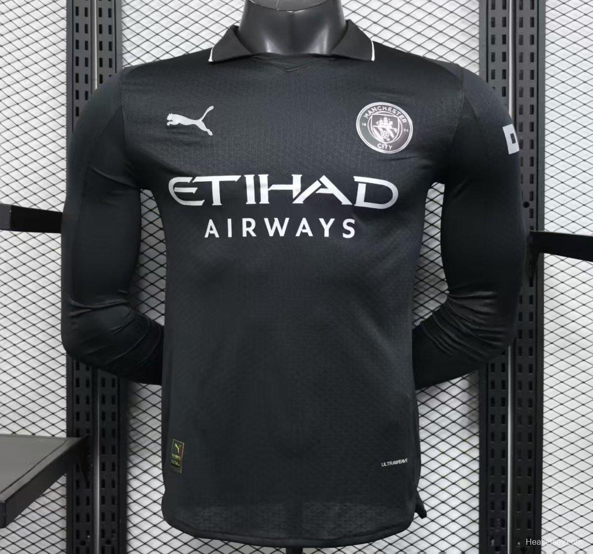 Player Version 25/26 Manchester United Away Black Jersey